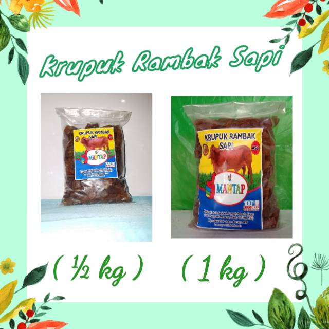 

Krupuk rambak sapi mentah