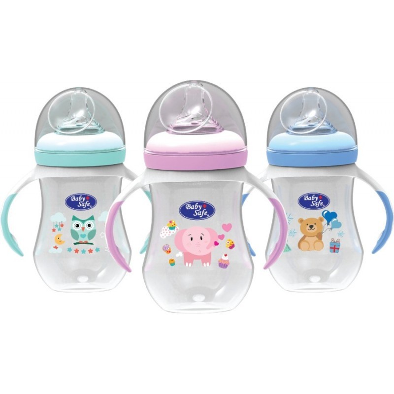 BABY SAFE 3 Stage Feeding System Botol Susu Bayi Wide Neck 250ml