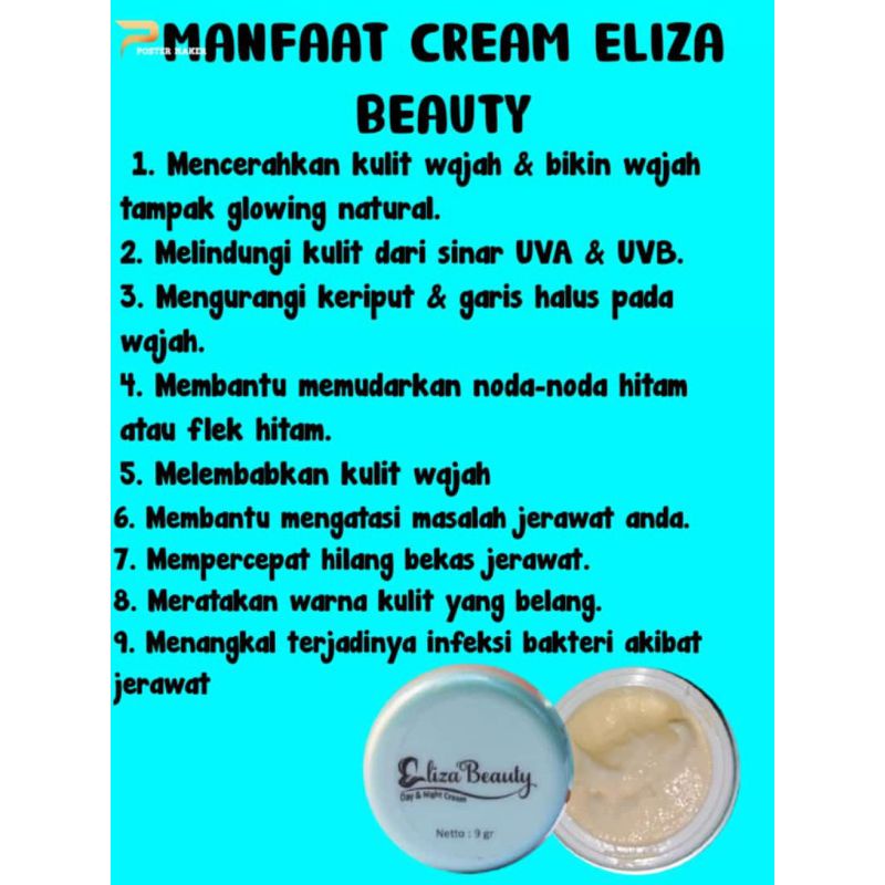 ELIZA BEAUTY NIGHT &amp; DAY KRIM PEMUTIH WAJAH ALL IN ONE, CREAM GLOWING