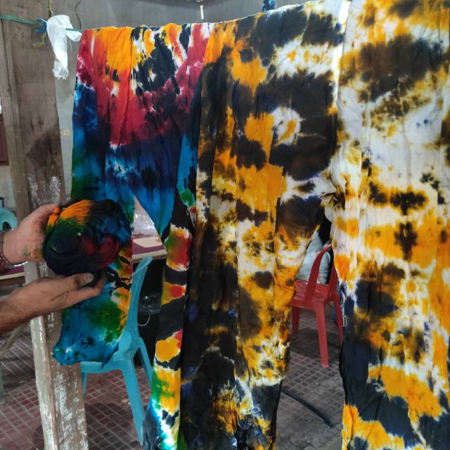 Hasil tie dye pewarna remasol, open sale soon