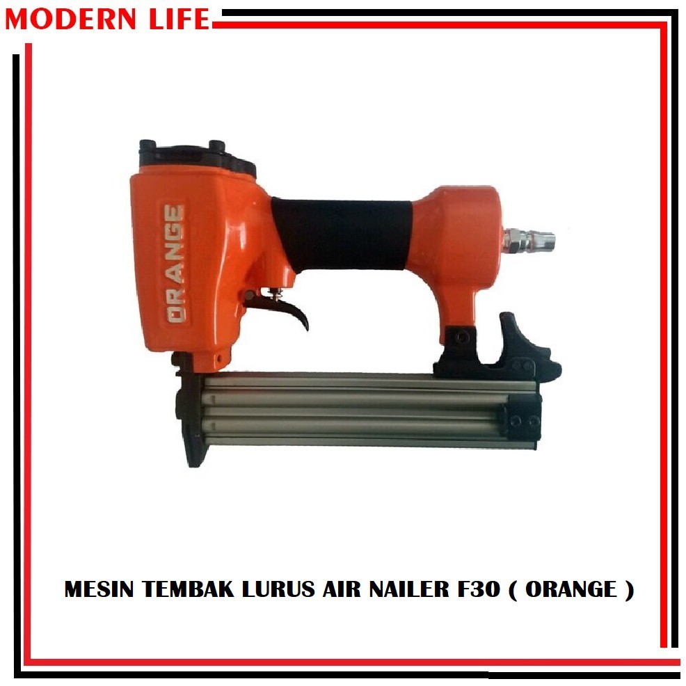 ORANGE F30 Mesin Air Nailer Steples Lurus Tembak Kompresor Angin F30