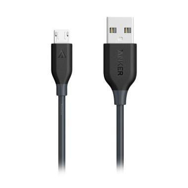 Kabel Charger Anker PowerLine Micro USB 3ft/0.9m ( Grey )