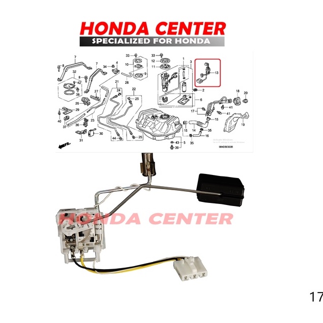 Pelampng bensin meter unit honda accord vti vtil s84 s86 1998 1999 2000 0001 2002