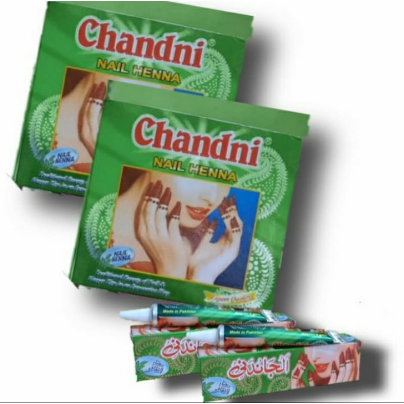 Pacar Kuku Chandani Nail Henna Original Pakistan 1bok isi 12pcs