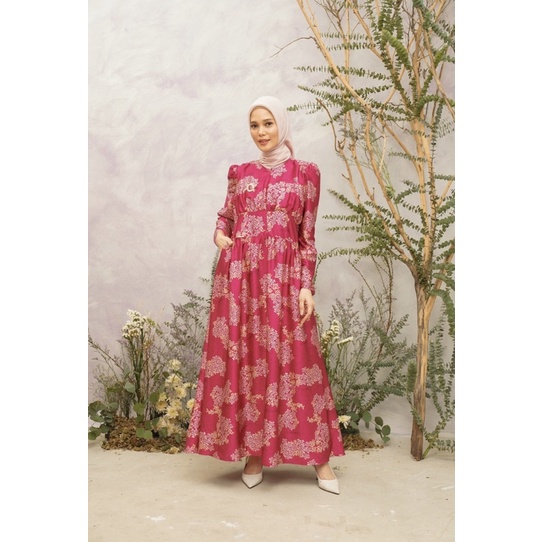 Wearing Klamby - Quinn Dress in Raspberry