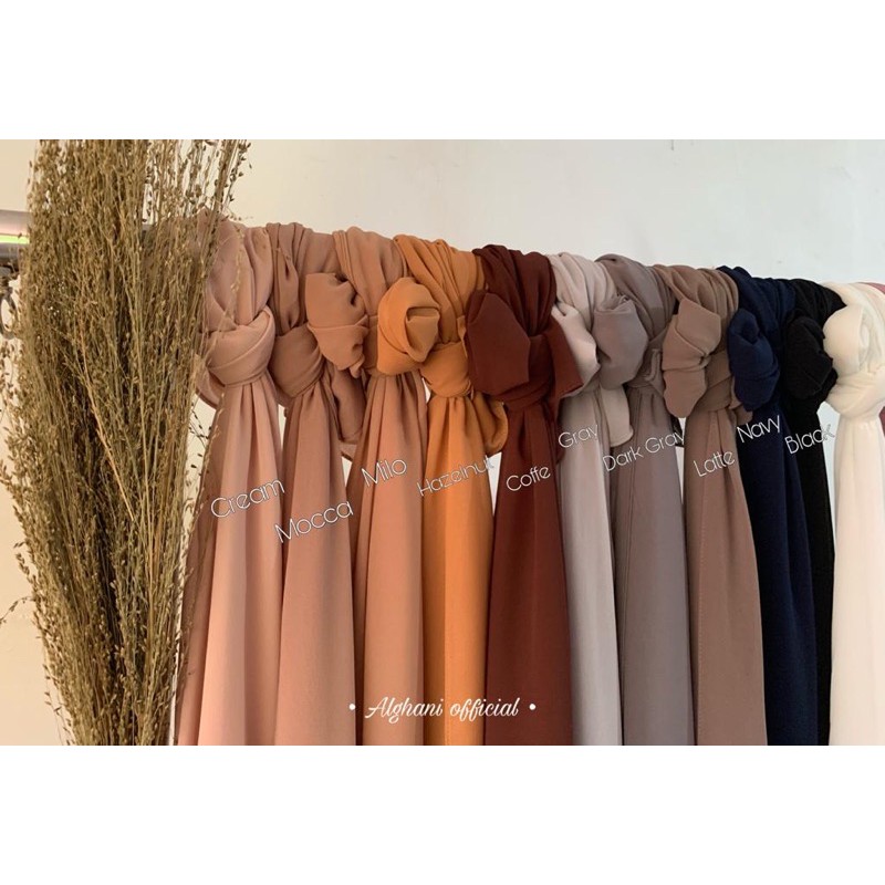 ALGHANI - PASHMINA HOODIE INSTAN INNER 2IN1 BISA BOLAK BALIK