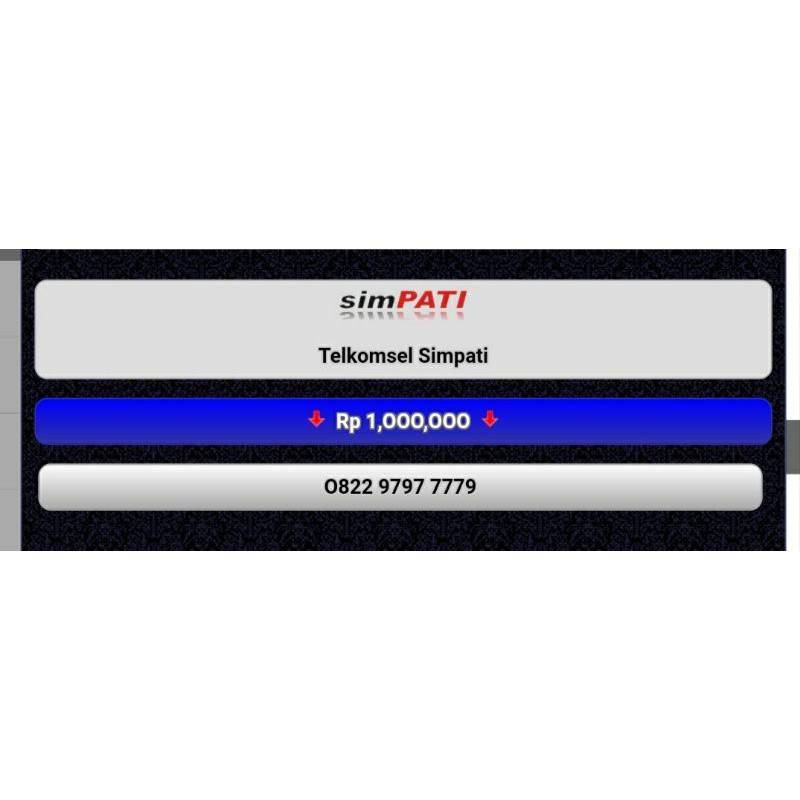 NOMOR CANTIK SIMPATI 0822 97977779