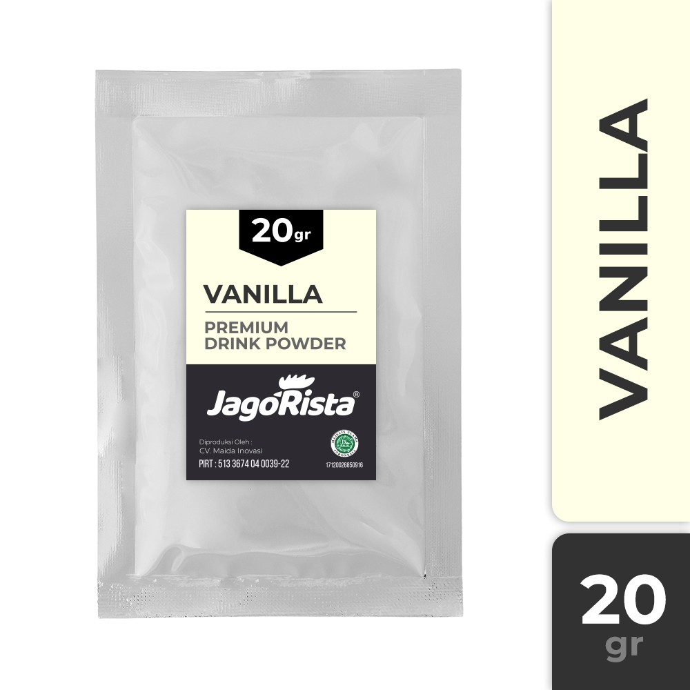 

Sachet Jagorista Vanilla / Vanila Premium Bubble Drink Powder jr