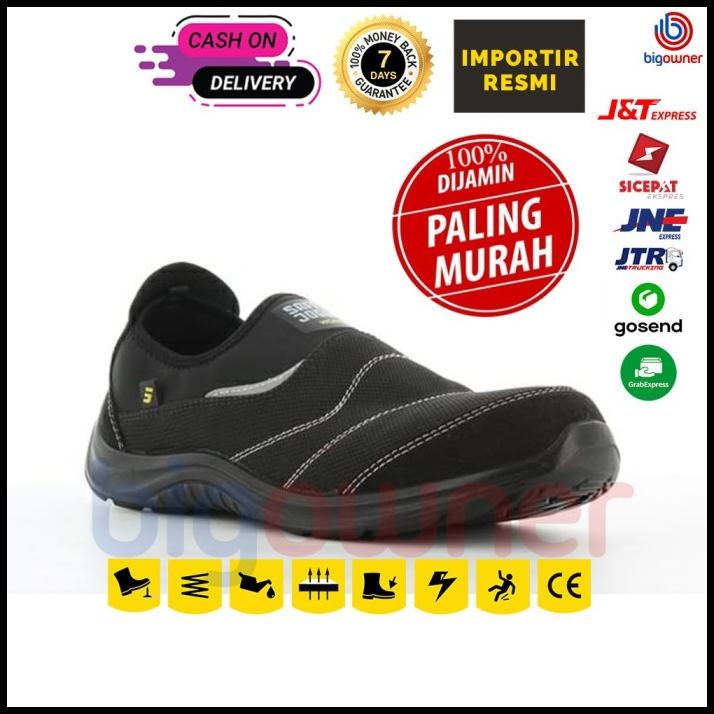 Safety Jogger Yukon Black Original / Sepatu Kerja Safety Jogger