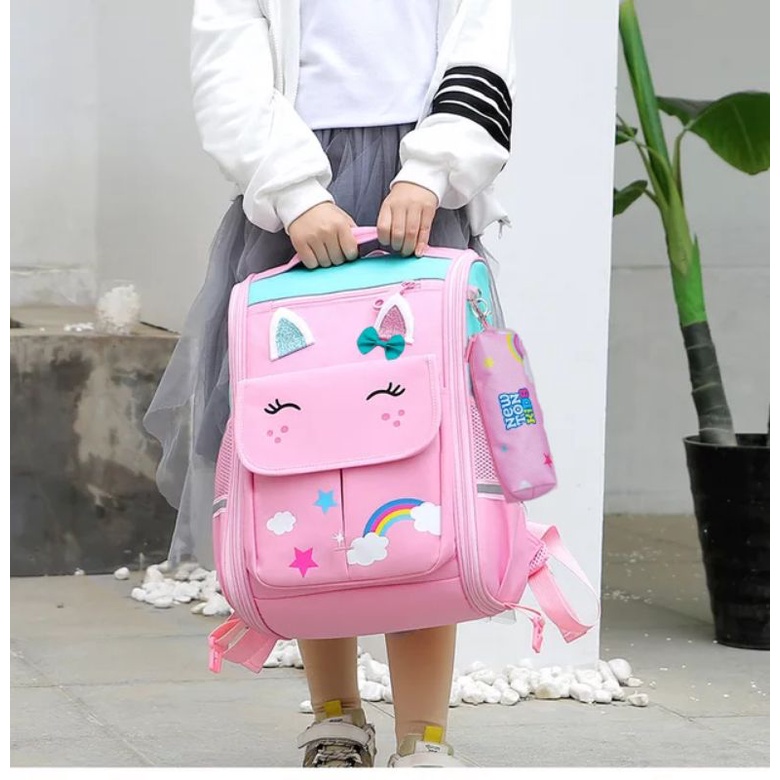 tas ransel anak TK SD unicorn kudaponi/tas kuda poni anak SD/ransel anak perempuan unicorn/tas gendong anak sekolah