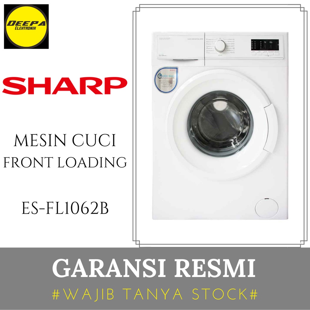 Jual SHARP ES-FL1062B ESFL1062B ES FL1062 B Mesin Cuci Front Loading ...