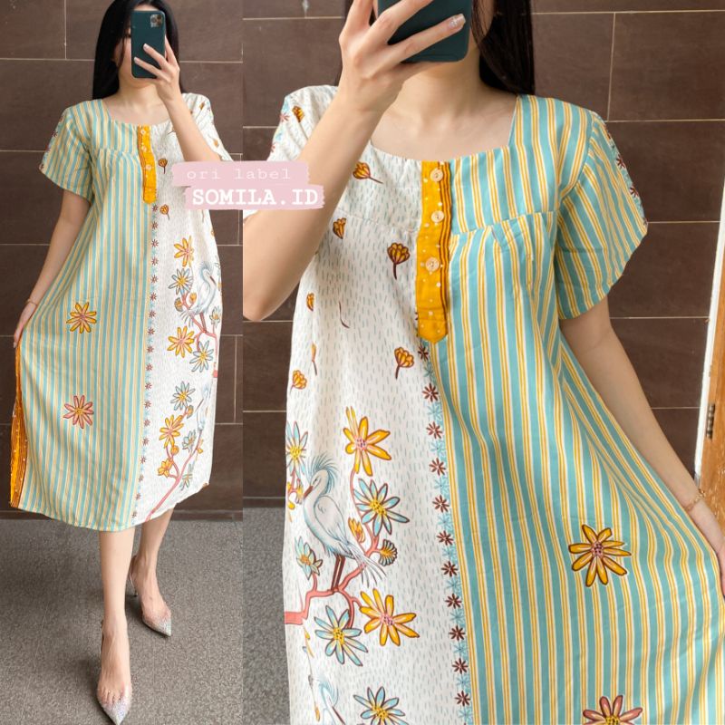 LD 112 JUMBO GROSIR DASTER SOMILA.ID TERBARU BUSUI GEBER BATIK POLKA RANTE