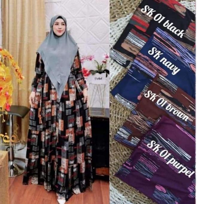 Tren Terbaru GAMIS HYGET JUMBO MOTIF BUNGA TULIP / GAMIS HYGET TERMURAH