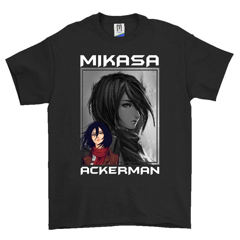 kaos tshirt anime mikasa ackerman