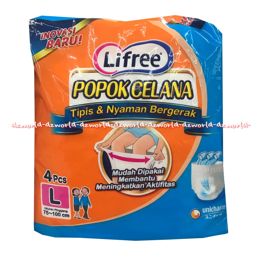 Lifree Popok Celana Diapers Dewasa Life Free Liffree L 4 Diaper Orang Tua L4 Life Free