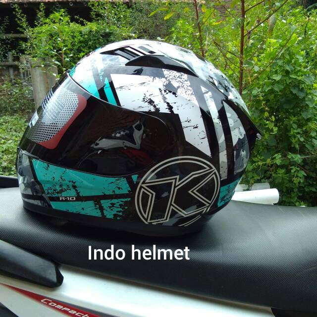 HELM KYT R10#3 AQUA ORIGINAL KYT R10