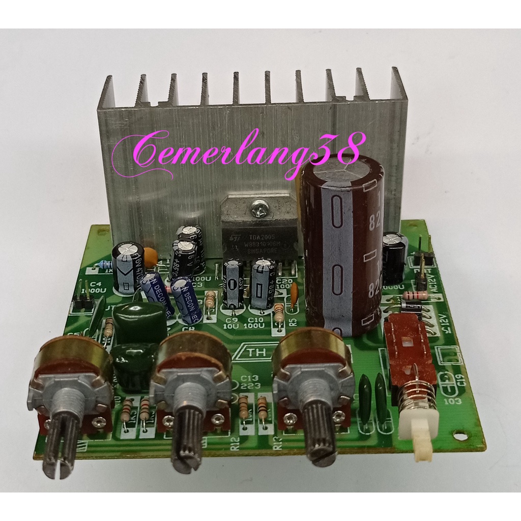 KIT POWER STEREO TDA 2005 80W 12VDC AMPLIFIER PLATINUM TDA2005 3PT