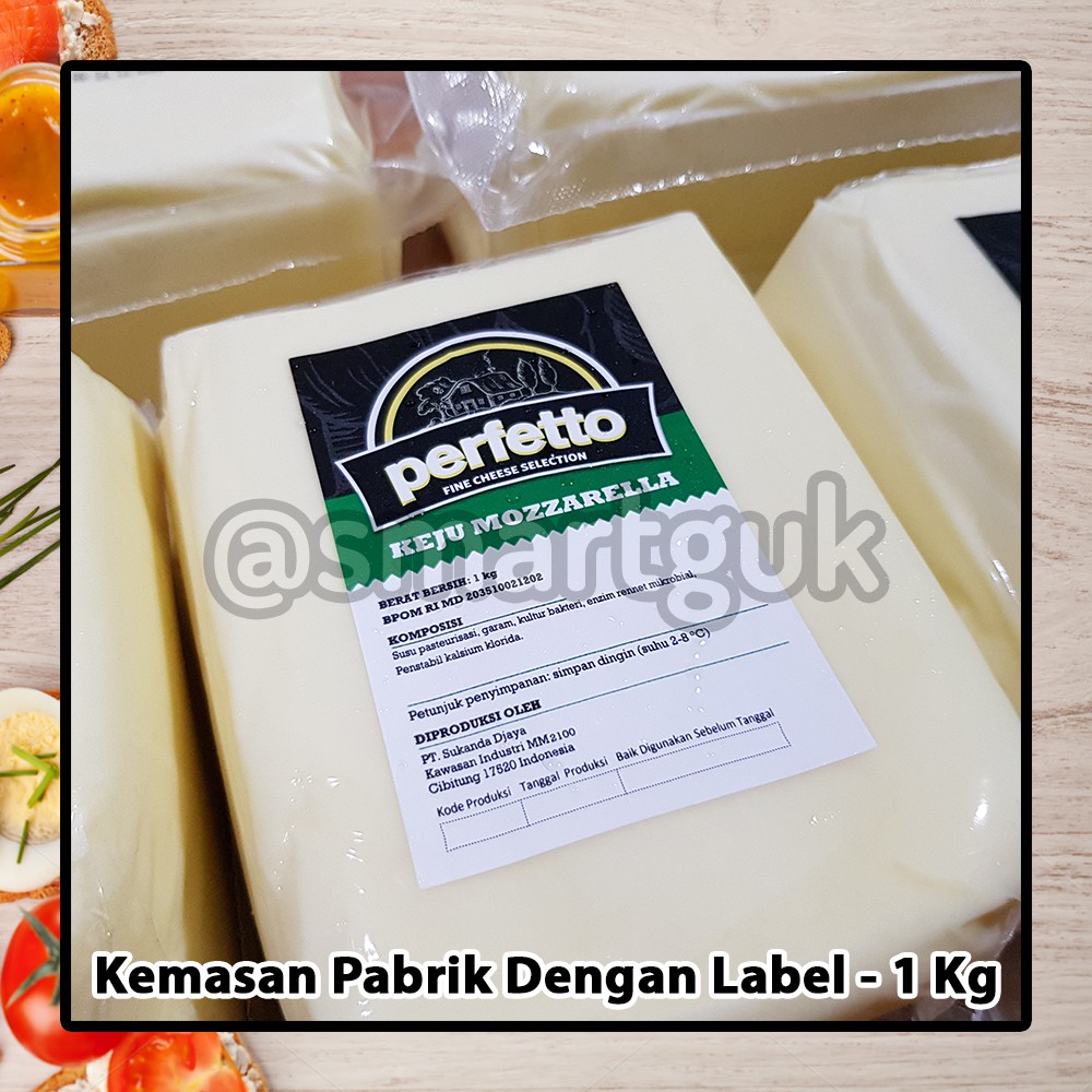 

!!SALE!! Mozzarella Perfetto Cheese 1 Kg Keju Mozarella Enak Berkualitas