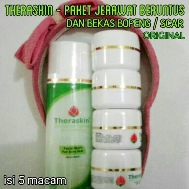 THERASKIN PAKET JERAWAT BERUNTUS / BANYAK DAN BOPENG RUNYAM - ORIGINAL 100%
