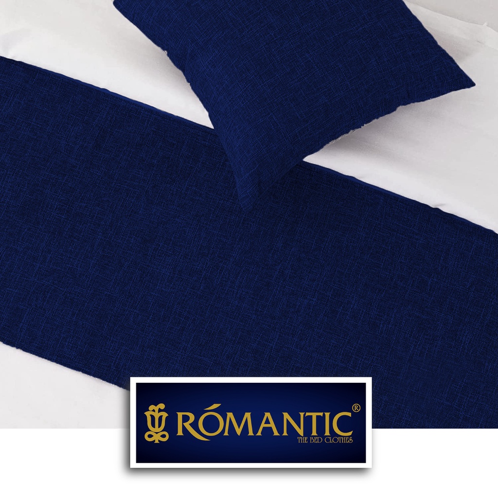 Bed Runner / Selendang kasur Navy by ROMANTIC standard Hotel minimalis