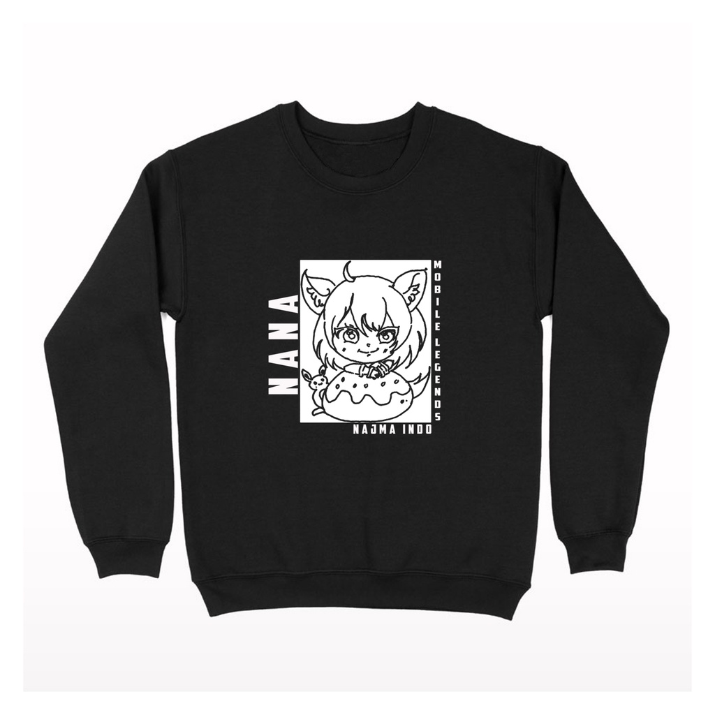 SWEATER CREWNECK ANIME NANA MOBILE LEGENDS MANGA LESLEY GRANGER HOU STUN  DYRROTH SILVANNA RUBY LESL