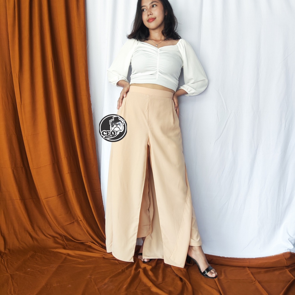 Celana Kulot Highwaist Korean Pants / Highwaist Korean Kulot Pants