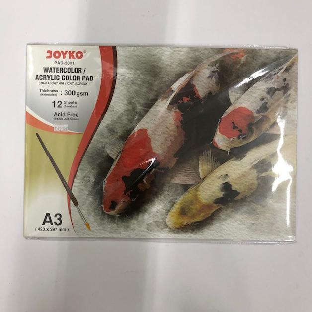 

(PERALATAN MENGGAMBAR) JOYKO WC PAD 300GR A3 12 LB (PAD2001) PROMO