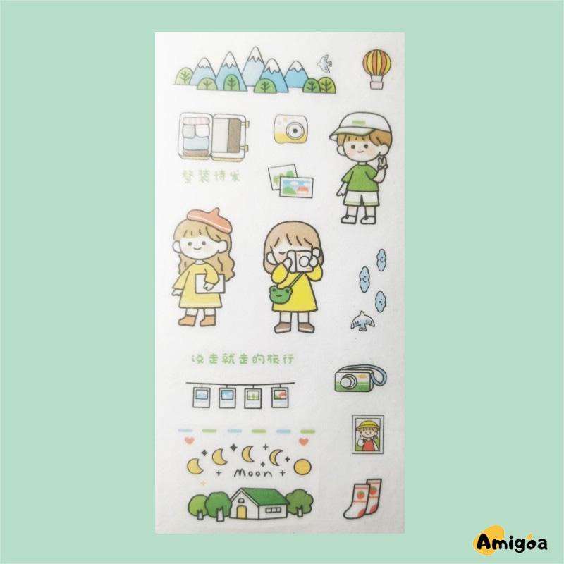 Stiker Motif Emoji Untuk Dekorasi Handphone / Diary DIY - AG2