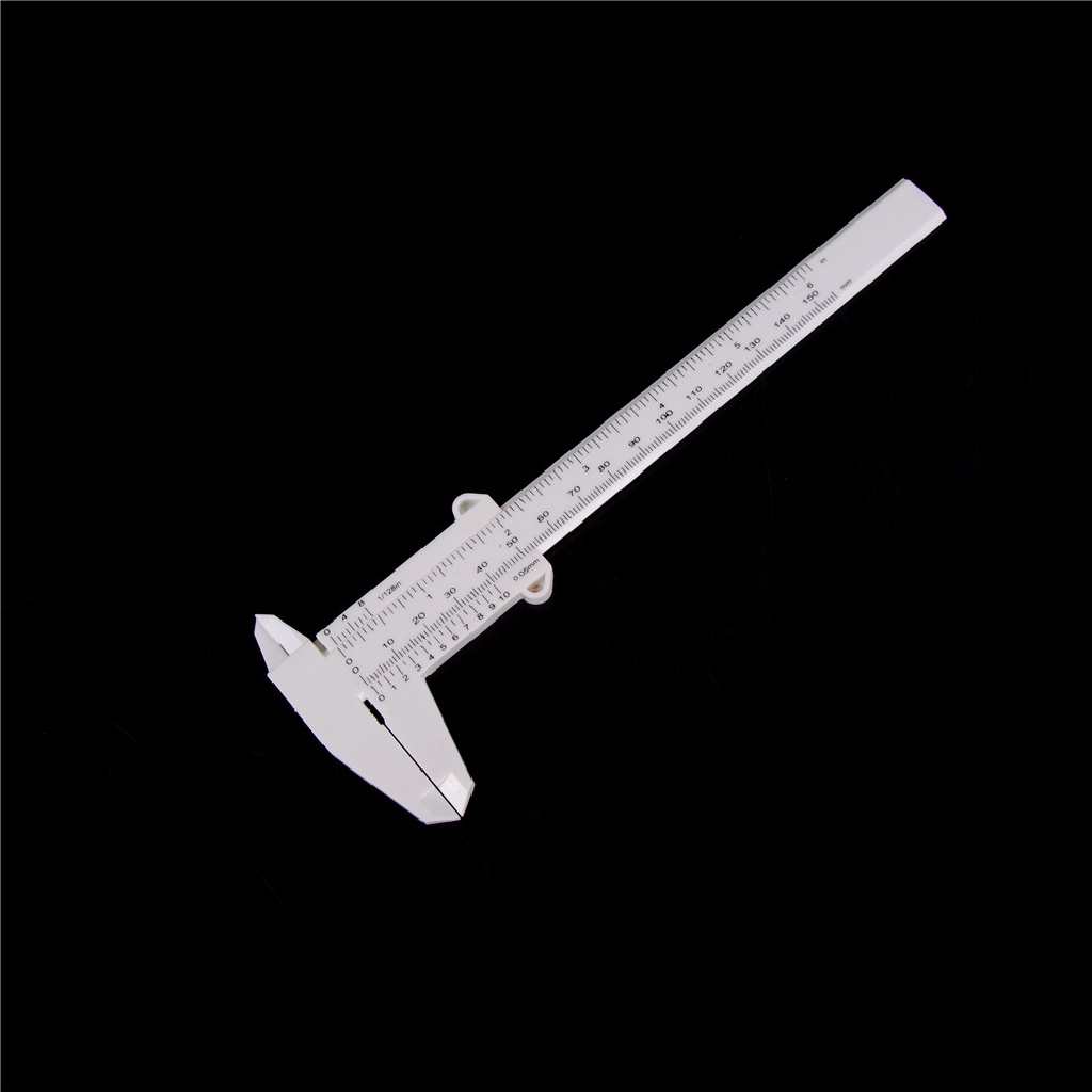 NewBaby 6 Inch 150mm Plastic Ruler Sliding Gauge Vernier Caliper Jewelry Measuring tool ID