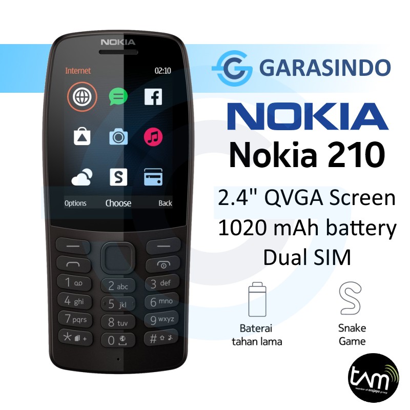 Nokia 210 Garansi Resmi Nokia (TAM)