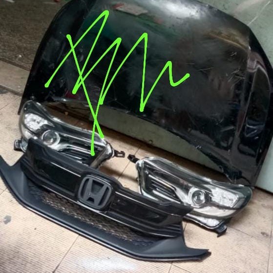 Kap Hood Mesin, Headlamp Projector, Grill part Upgrade Mobilio RS New