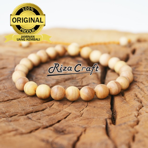 Riza craft Gelang Galih Kayu Cendana Wangi Asli NTT Super 8mm Kualitas Terbaik