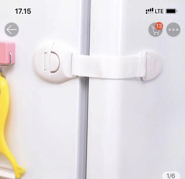 Pengaman Pintu, Lemari / Pengunci Pintu, Lemari (putih)