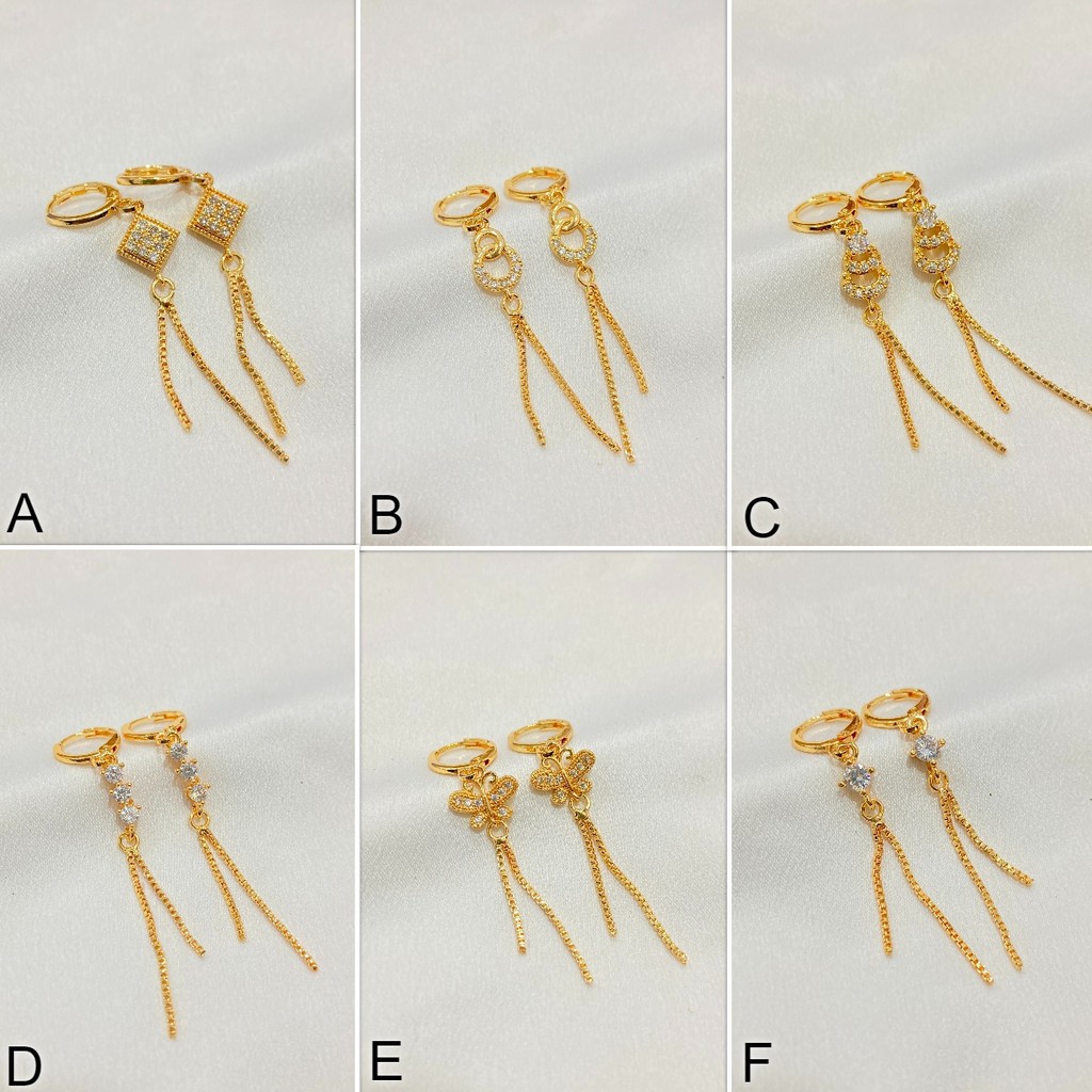 Anting Jurai Lapis Emas Macam Model Aksesoris Perhiasan Wanita