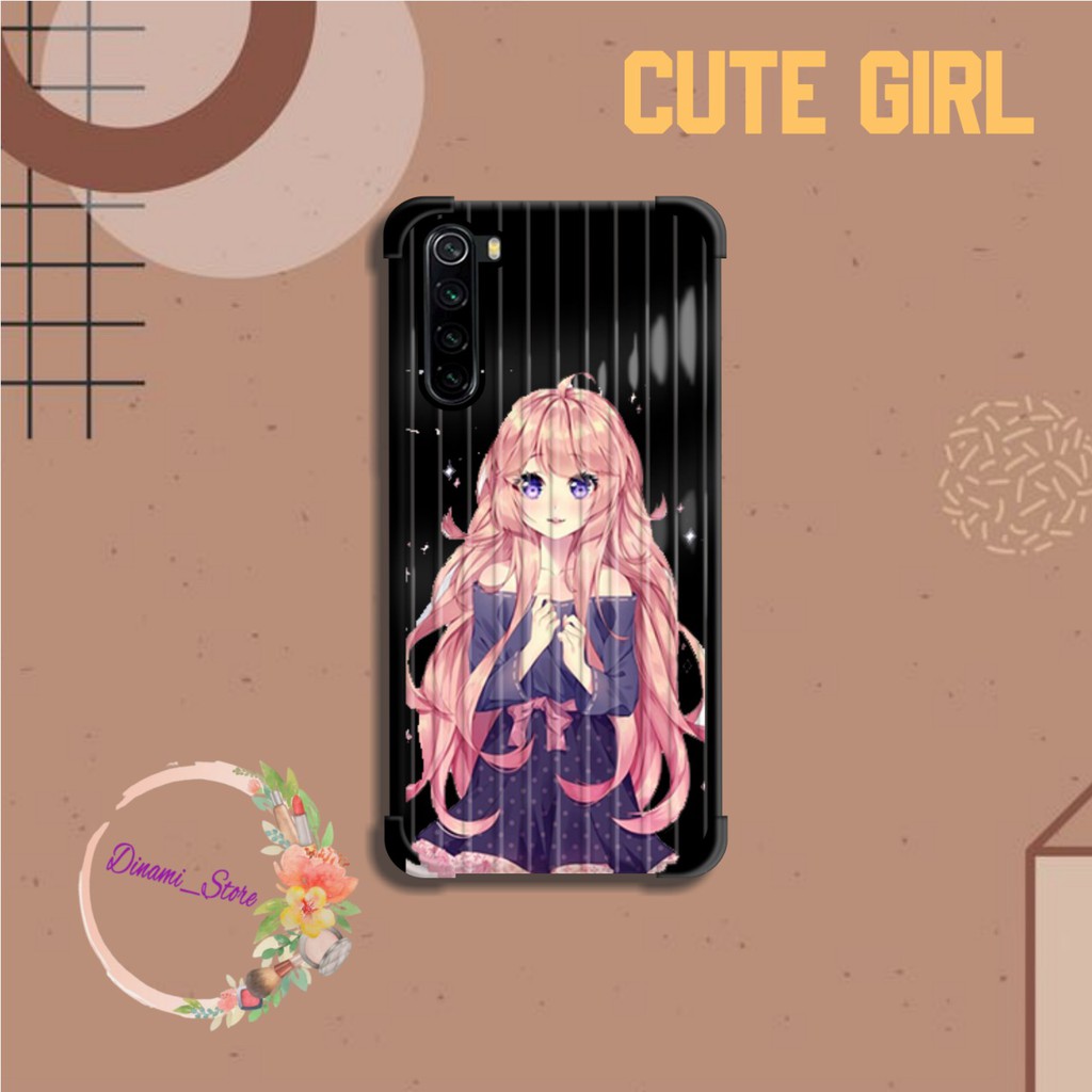 Softcase CUTE GIRL Vivo Y91 Y17 Y12 Y15 Y93 Y95 Y81 Y83 Y71 Y53 V5 V7 Y30 Y50 V17 Y11 S1 Pro DST1710