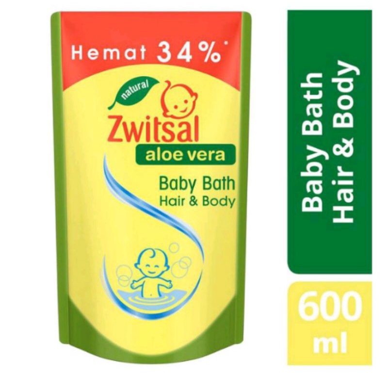 zwitsal baby bath 2in1 450ml &amp; 600ml