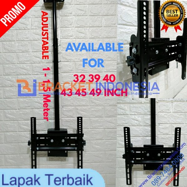 Breket Bracket TV Braket Brecket Gantung TV Ceiling plafon TV LED LCD