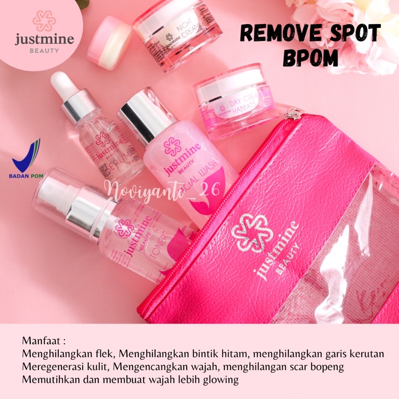 JUSTMINE BEAUTY SKINCARE PAKET NIGHT GLOW JELLY ACNE REMOVE SPOT ACNE MORE ORIGINAL-5