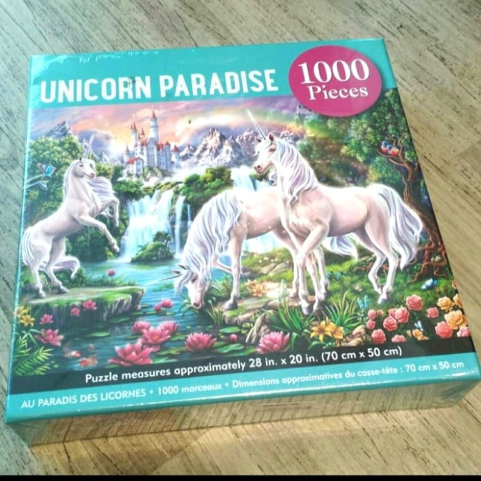 RSPS Buku Impor 1000 Pieces Unicorn Paradise 1000 pieces Jigsaw Puzzle