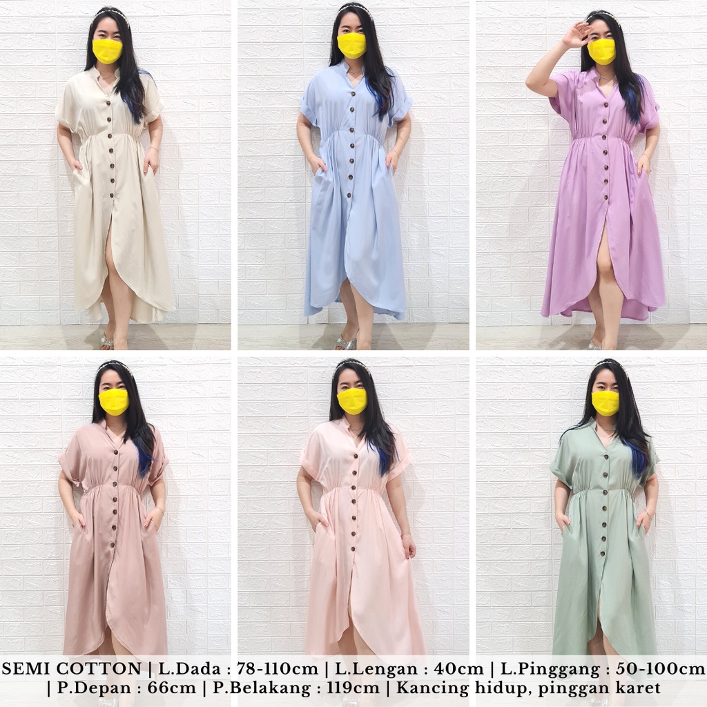 4259 cashmere button maxi dress