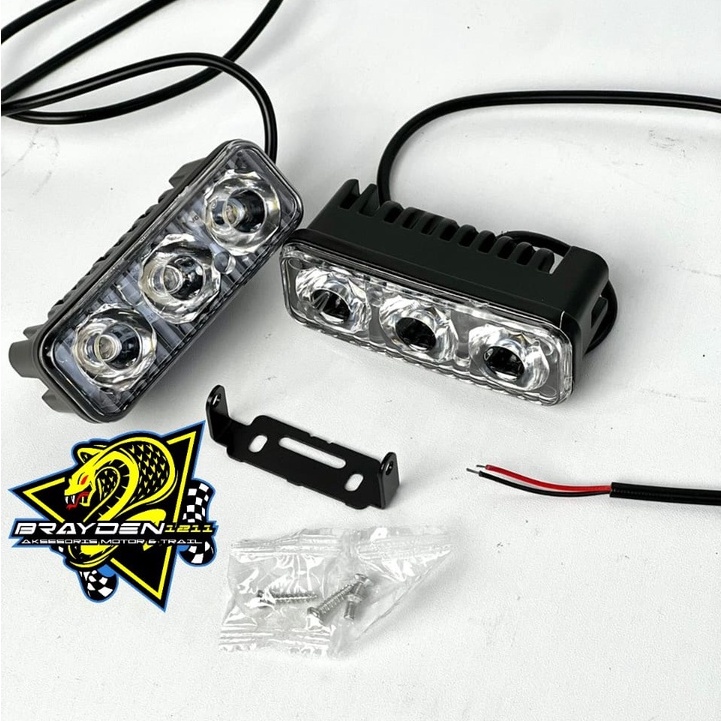 LAMPU TEMBAK LIGHTBAR 2TONE - LAMPU TEMBAK TRAIL- LAMPU TEMBAK PANJANG - LAMPU TRMBAK MOTOR VIXION CRF KLX UNIVERSAL