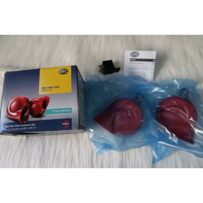 klakson mobil hella red twin tone