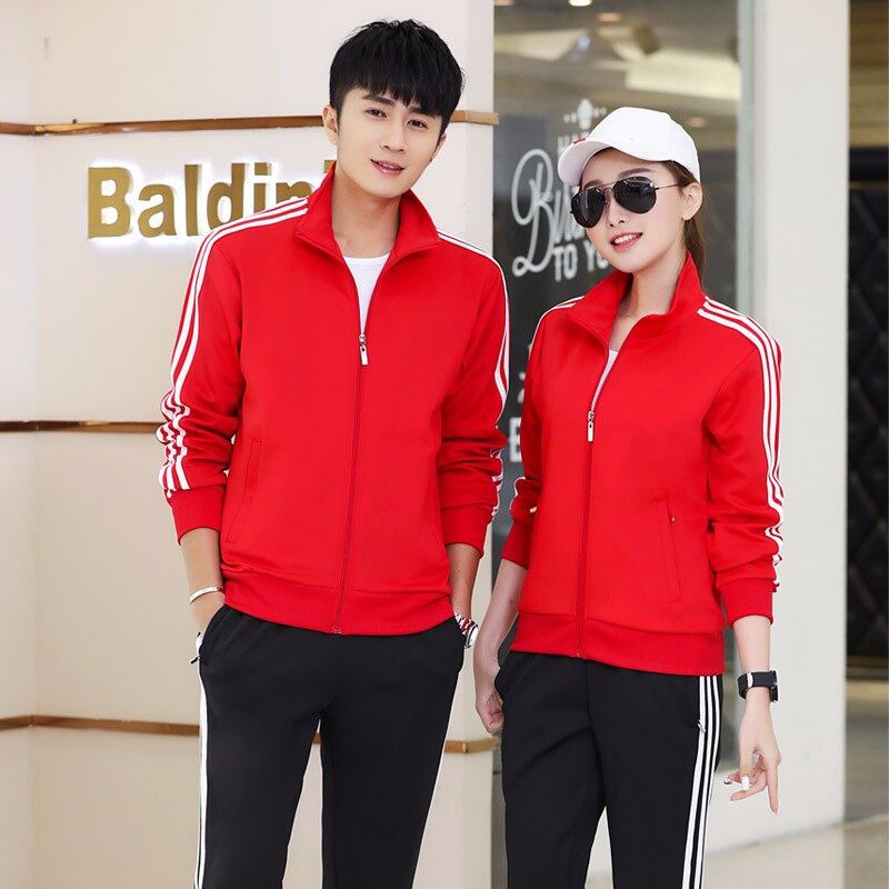 Beberapa Olahraga Sweater Two-Piece Set Pria Leisure Set Latihan Lari Wanita Olahraga Suit