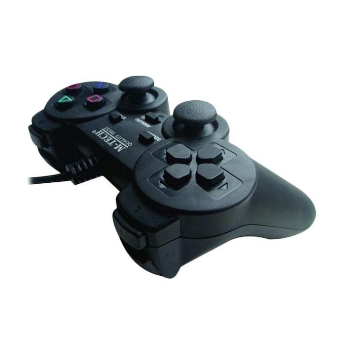 Gamepad Single black m-tech wired usb 2.0 for Pc ps3 ps4 Mt-830s - Joystick controller mtech 1 hitam