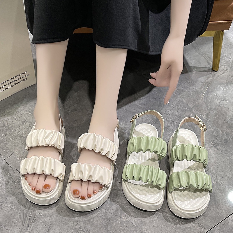 [DREAM] 168 Sepatu Sandal Wedges Wanita Import Premium Quality