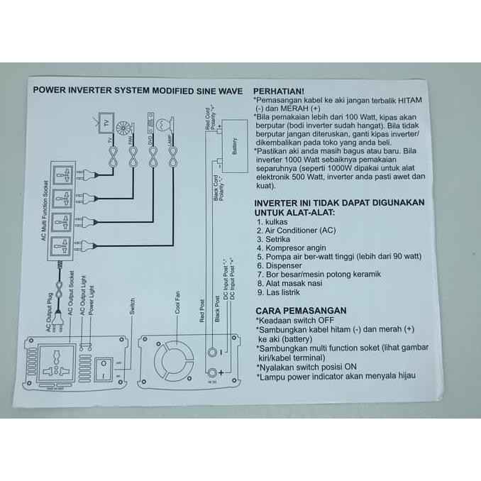 Power Inverter 3500 Watt Tbe 2 In 1 Inverter Charger Aki 