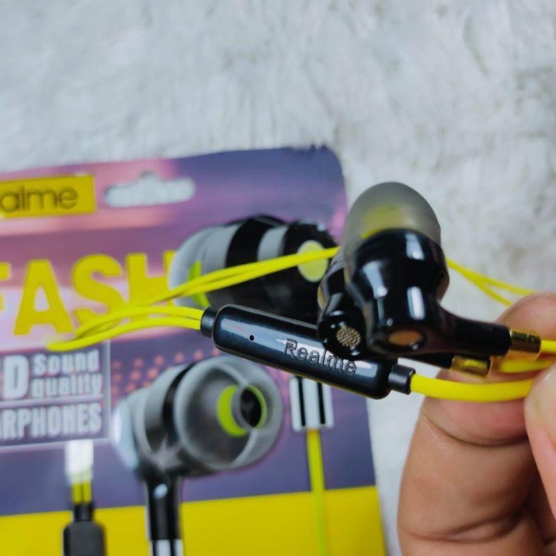 HEADSET REALME BUDS 7 SUPER BASS EARPHONE + MIC HF REALME SUARA BAGUS IMPORT