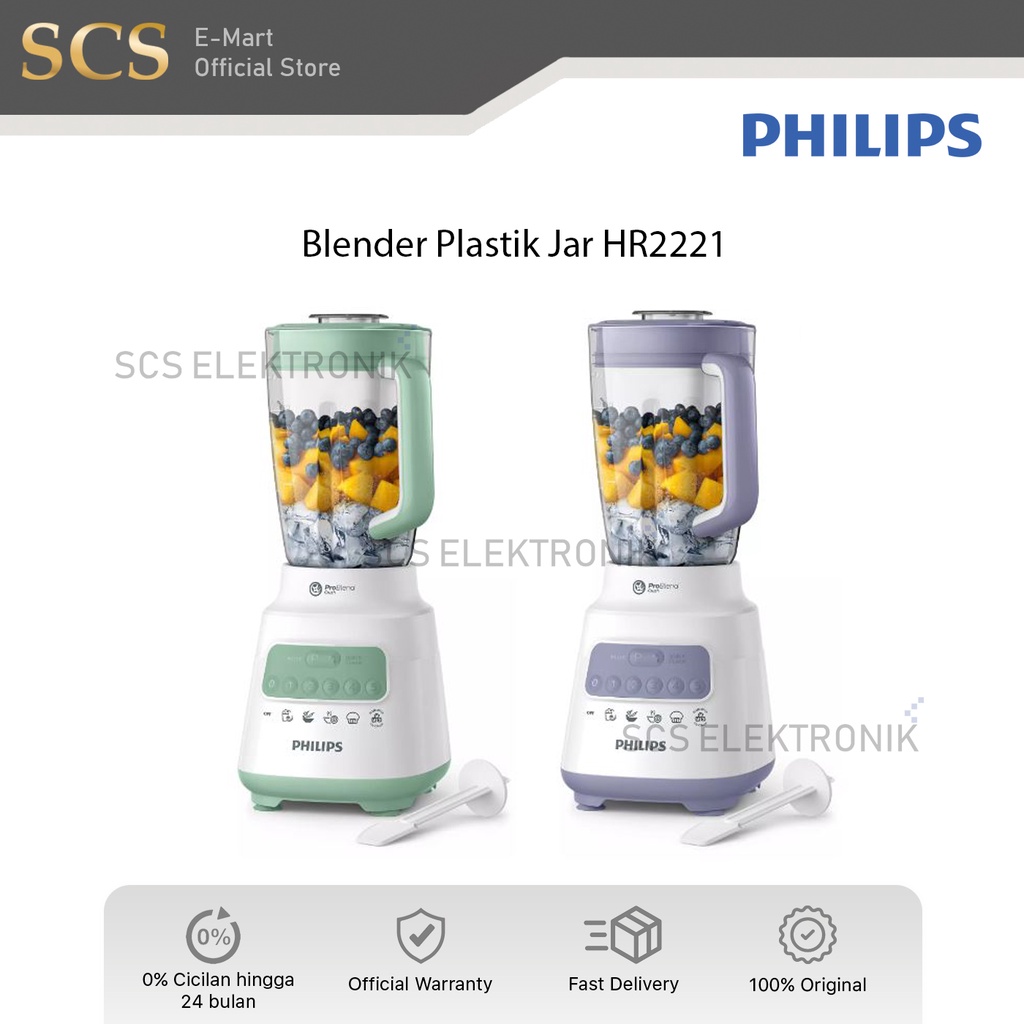 Philips Blender Plastic Jar HR2221 2 Liter HR2221/30 HR2221/00 HR-2221