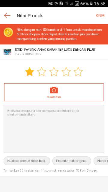 [cod] Payung Anak Karakter Lucu Dengan Pluit