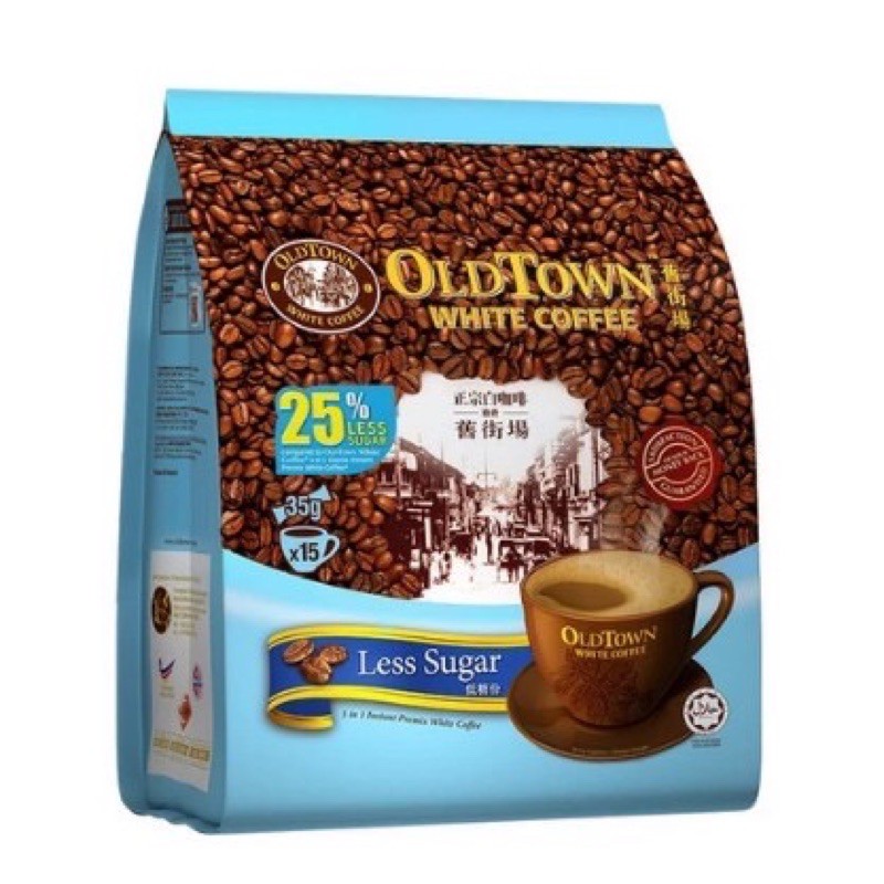 Old Town White Coffee Less Sugar / OldTown Less Sugar/Kopi Oldtown Kurang Gula Malaysia